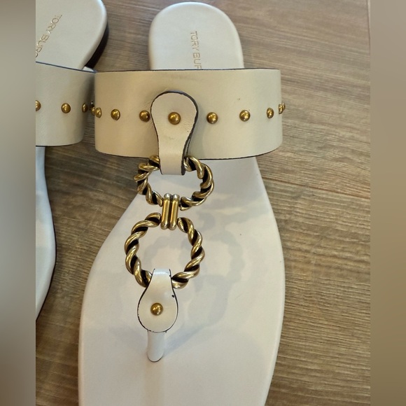 TORY BURCH Vintage Plaque Sandals -NEW but Flawed - Picture 4 of 8